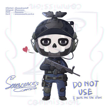 Ghost - CoD || Chibi