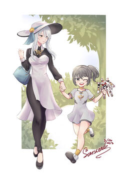 Haicmama and Smolnami - HAICMA & Nanami (+ smol Radiant Marcher) || Punishing: Gray Raven